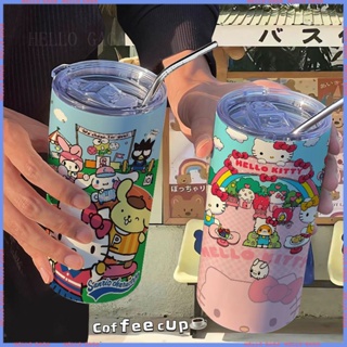 🥤สินค้าแอนิเมชั่น Limited Water Cup🥤Sanrio แก้วกระติกน้ําร้อน สเตนเลส แบบพกพา ลายการ์ตูน สําหรับออฟฟิศ