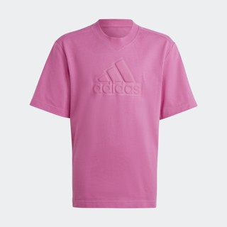 adidas ไลฟ์สไตล์ เสื้อยืดผ้าปิเก้ Future Icons Logo เด็ก สีชมพู HR6293