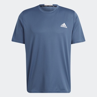 adidas เทรนนิง เสื้อยืด AEROREADY Designed for Movement ผู้ชาย สีน้ำเงิน HN8518