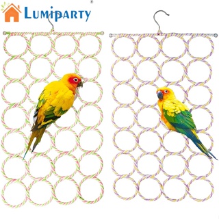 Lumiparty ชิงช้าตาข่าย พร้อมตะขอ สําหรับนกแก้ว นกแก้ว (สุ่มสี)