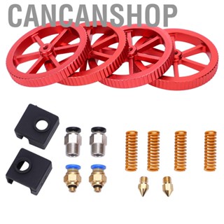 Cancanshop Printer Extruder Upgrade Kit Accessories With Red Hand Twist Leveling