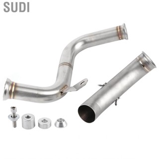 Sudi Exhaust Mid‑  2pcs Catalytic Converter Removed Decat Mid Link  Fit for 125 250 390 Duke RC390 2017+