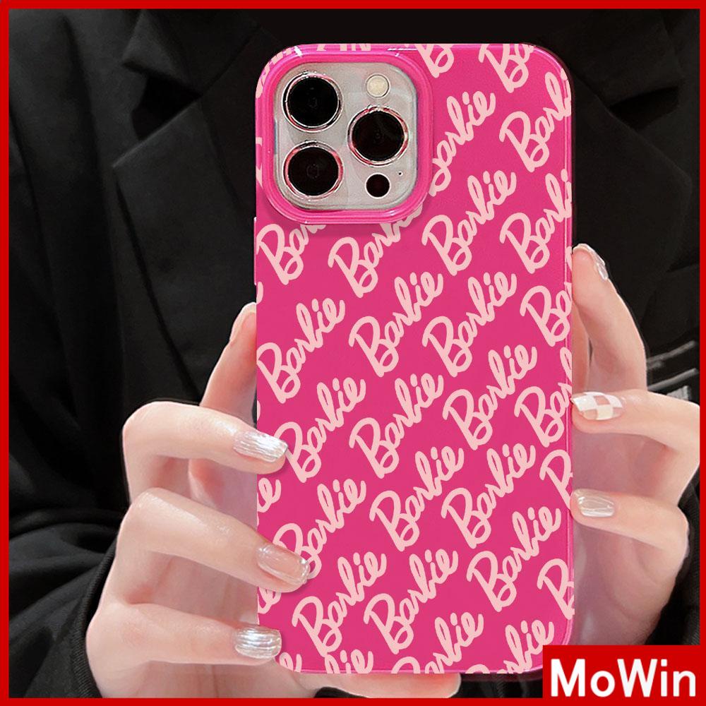 Mowin - เข้ากันได้สำหรับ 15 เคสไอโฟน11 เคส iphone 11 กุหลาบสีแดงเคลือบเงา tpu นุ่มกันกระแทกป้องกันกล้องที่เรียบง่ายสีขาวภาษาอังกฤษเข้ากันได้กับ iphone 13 pro max 12 pro max 11 xr xs max 7plus 8plus