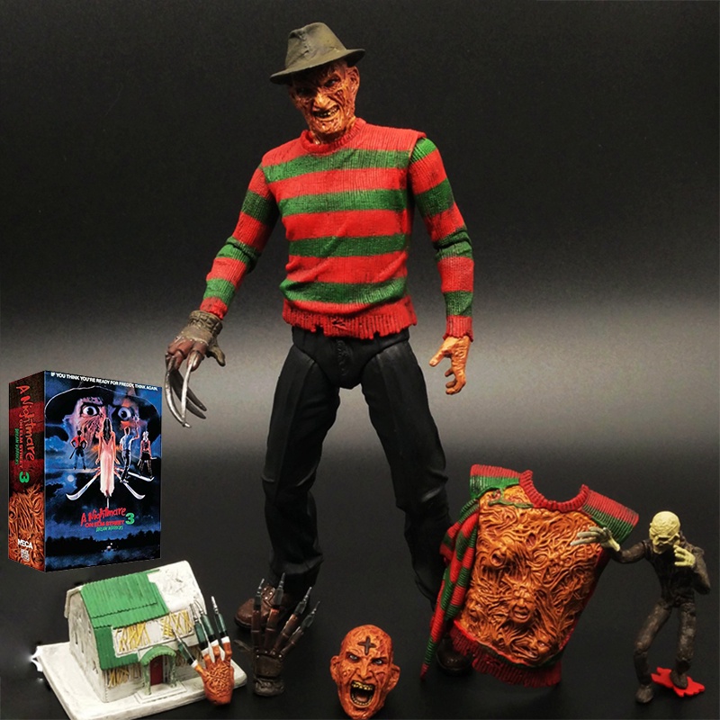 Neca ฟิกเกอร์ A Nightmare on Elm Street 3 Ultimate Freddy Krueger Dream Warrior ของเล่นสําหรับเด็ก