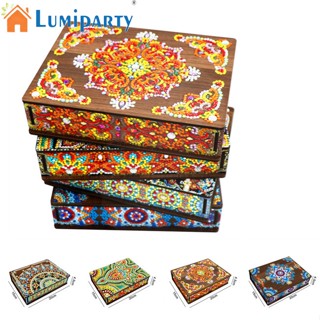 Lumiparty กล่องไม้ อเนกประสงค์ สําหรับใส่จัดเก็บเครื่องประดับ Diy