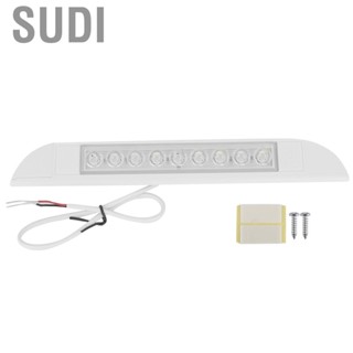 Sudi Car  Strip Light 9 Bar White Interior Lights   12-24V 550 LM with On‑Off Switch 4.5W