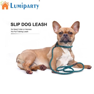 Lumiparty เชือกจูงฝึกสุนัข พร้อมแหวนปรับได้ สําหรับสุนัขขนาดเล็ก กลาง ใหญ่