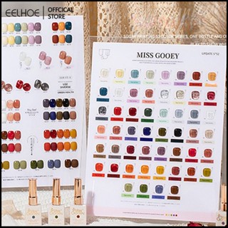 Miss Gooey 2023 ใหม่แฟชั่นสี Phototherapy กาวเล็บพิเศษ 52 สีฤดูร้อนเล็บกาว-eelhoe