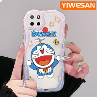 เคสโทรศัพท์มือถือ ซิลิโคนนุ่ม ใส กันกระแทก ลายการ์ตูนโดราเอมอนน่ารัก สําหรับ Realme C12 C15 C21 C25 C25s Narzo 20 Narzo 30A Narzo 50A