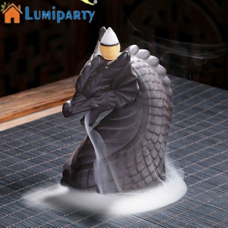 Lumiparty กระถางธูปเซรามิค รูปหัวมังกร สําหรับตกแต่งบ้าน