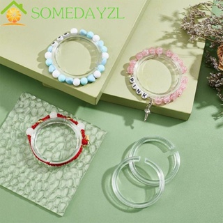 Somedayzl 10 ชิ้น ที่วางสร้อยข้อมือ ทรงกลม โปร่งใส ขาตั้งแสดง จัดแสดง อะคริลิคใส ชั้นวางสร้อยข้อมือ ขาตั้งแสดง เด็กผู้หญิง