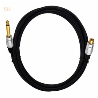 Yxa RCA เป็น 1 4 สายเคเบิล 6 35 มม. ปลั๊กโมโน ตัวผู้ เป็น RCA ตัวเมีย สําหรับกล้อง เครื่องขยายเสียง ลําโพง โทรศัพท์