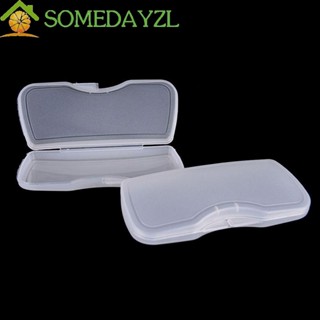 Somedayzl เคสแว่นตากันแดด พลาสติก PVC ใส สีขาว อุปกรณ์เสริม