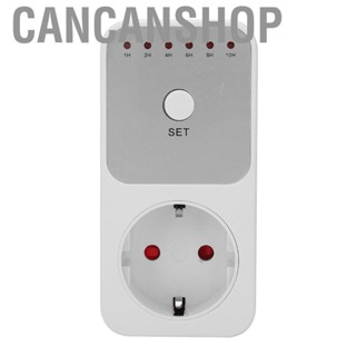 Cancanshop Timer Power Socket Switch Plug‑in Countdown Controller EU Plug