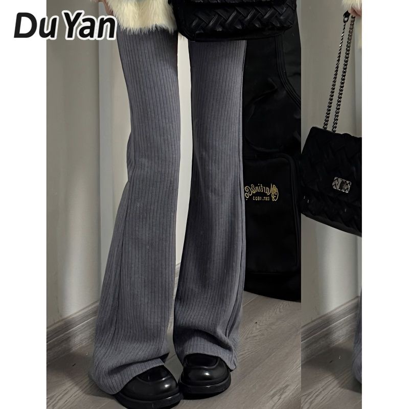 Du Yan กางเกงขายาวลําลอง ขาตรง อเนกประสงค์ สไตล์ BM สําหรับสตรี