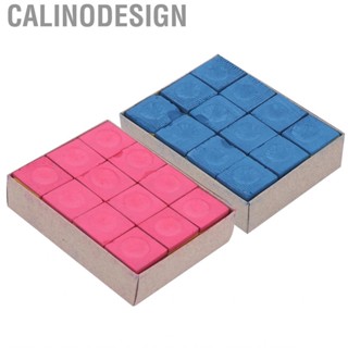 Calinodesign 24pcs No‑Slip Cue Tip Chalk Billiard Pool Dry Parts Stick Chalks