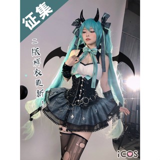 ชุดคอสเพลย์ Hatsune MIKU Little Raccoon Linkage MIKU Little Demon สําหรับเด็กผู้หญิง