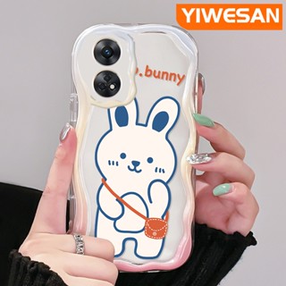 เคสโทรศัพท์มือถือ ซิลิโคนใส กันกระแทก ลายการ์ตูนกระต่ายน้อยน่ารัก สีขาว สําหรับ OPPO Reno 8T 5G Reno8 T A1 Pro Reno 8 5G Reno 8 Pro 5G