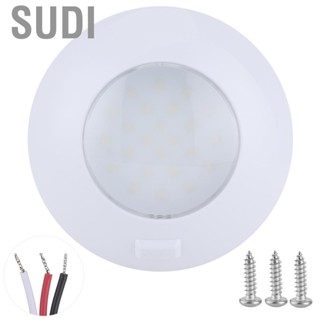 Sudi Auto Interior Ceiling Dome Light 24  Round Car Roof Lighting Lamp IP67