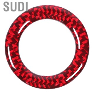 Sudi mirror cover auto accessories Carbon Fiber Start Stop Switch Trim Ignition Key Hole Cover Refitting Fit for Ford