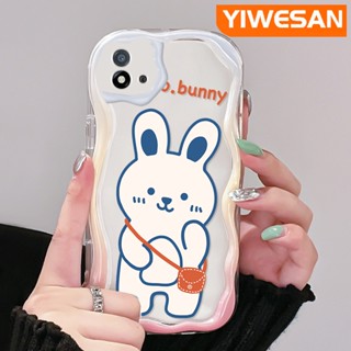 เคสโทรศัพท์มือถือ ซิลิโคนใส กันกระแทก ลายการ์ตูนกระต่ายน้อยน่ารัก สีขาว สําหรับ Realme C20 C20A C11 2021 C11 2020 Narzo 50i