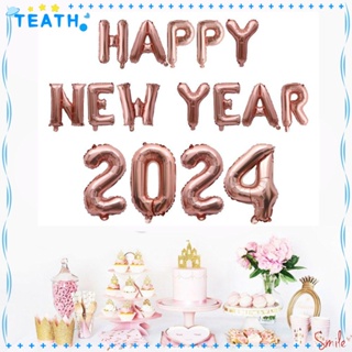 Teath ลูกโป่งฟอยล์ รูปตัวเลข 16 นิ้ว หลากสี สําหรับตกแต่งเทศกาลปี 2023