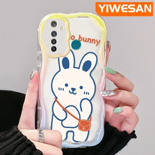 เคสโทรศัพท์มือถือ ซิลิโคนใส กันกระแทก ลายการ์ตูนกระต่าย สีขาว สําหรับ Realme 5 5i 5s 5 Pro 6i Narzo 20A Q