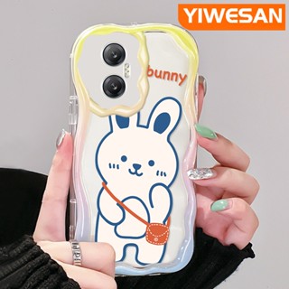 เคสโทรศัพท์มือถือ ซิลิโคนใส กันกระแทก ลายการ์ตูนกระต่ายน้อยน่ารัก สีขาว สําหรับ Infinix Hot 20 Hot 20i Hot 20 Play Hot 30 Hot 30i Hot 30 Play