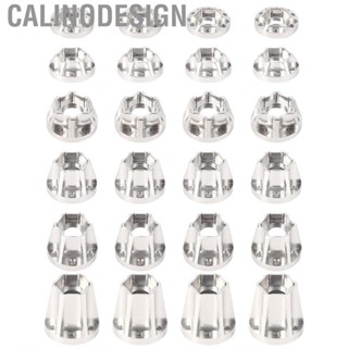 Calinodesign RC Wheel Hex Hub  4Pcs 1.9inch Durable Aluminum Alloy Silver 1:10 Scale  Crawler Spare Parts Fit for SCX10 1/10 Car