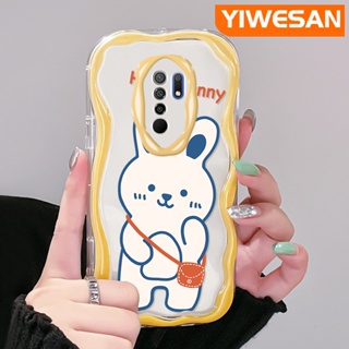 เคสโทรศัพท์มือถือ ซิลิโคนใส กันกระแทก ลายการ์ตูนกระต่ายน้อยน่ารัก สีขาว สําหรับ Xiaomi Redmi 10 Prime 10C 9 Prime 12C POCO C55 POCO M2