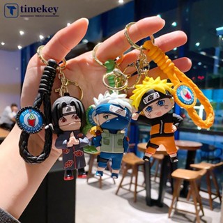 Timekey พวงกุญแจ จี้ฟิกเกอร์การ์ตูนอนิเมะนินจาน่ารัก เหมาะกับของขวัญวันเกิด สําหรับห้อยกระเป๋าเป้สะพายหลัง รถยนต์ ผู้หญิง และผู้ชาย F1K5