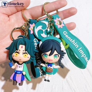 Timekey พวงกุญแจ จี้ฟิกเกอร์การ์ตูนอนิเมะน่ารัก สําหรับห้อยกระเป๋าเป้สะพายหลัง กุญแจรถยนต์ ของขวัญวันเกิดเด็กผู้หญิง B2H8