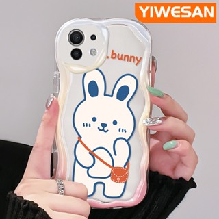 เคสโทรศัพท์มือถือ ซิลิโคนใส กันกระแทก ลายการ์ตูนกระต่ายน้อยน่ารัก สีขาว สําหรับ Xiaomi 12T Pro 11 Lite 5G NE 12 Lite