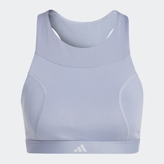 adidas เทรนนิง บราซัพพอร์ตระดับปานกลางสำหรับสวมวิ่ง ผู้หญิง สีม่วง HR9658