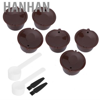 Hanhan 2X Coffee  Filter Cup Reusable Pods W/ Brush Fit For US