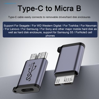 &lt;roomdecor&gt; อะแดปเตอร์ฮาร์ดดิสก์ภายนอก Usb 3.1 แปลงข้อมูลเร็ว Usb-c เป็น Micro B สําหรับฮาร์ดไดรฟ์ สํานักงาน