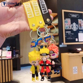 Timekey พวงกุญแจฟิกเกอร์ รูปการ์ตูนอนิเมะนินจาน่ารัก เหมาะกับของขวัญวันเกิด สําหรับกระเป๋าเป้สะพายหลัง กระเป๋าถือ กระเป๋าเด็กผู้หญิง และผู้ชาย G4L1