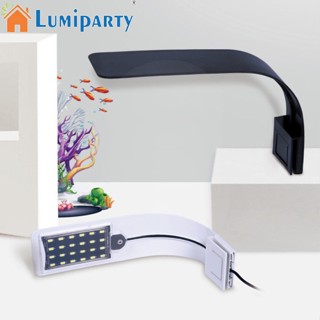 Lumiparty โคมไฟ Led แบบคลิปหนีบ บางพิเศษ สีฟ้า สีขาว สําหรับตู้ปลา