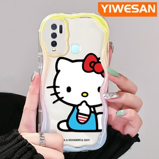 เคสโทรศัพท์มือถือใส แบบนิ่ม ลายการ์ตูนคิตตี้ กันกระแทก สําหรับ VIVO Y30 Y30i Y50