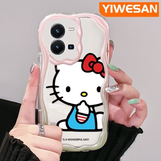 เคสโทรศัพท์มือถือใส แบบนิ่ม ลายการ์ตูนคิตตี้ กันกระแทก สําหรับ vivo Y35 5G Y36 5G Y35