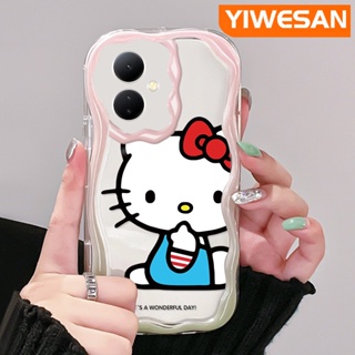 เคสโทรศัพท์มือถือแบบนิ่ม ใส กันกระแทก ลายการ์ตูนคิตตี้น่ารัก สําหรับ VIVO Y76 Y76s Y74s 5G Y36 Y77 Y77E 5G Y78 Y78+ 5G IQOO Z6 Lite 5G