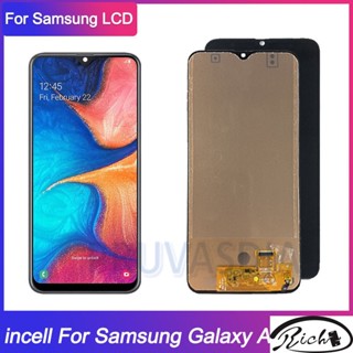 หน้าจอสัมผัส LCD พร้อมกรอบ สําหรับ Samsung Galaxy A20 A205 A20