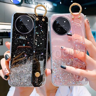 เคสโทรศัพท์มือถือ TPU นิ่ม แบบใส ลายดาวอวกาศ พร้อมสายคล้องมือ สําหรับ Realme11 NFC RealmeC51 Realme 11 NFC C51 4G 5G 2023