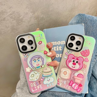 【สำหรับ SAMSUNG】เคสโทรศัพท์มือถือซัมซุงกันกระแทก A73 A53 Note8 Note9 Note10 S20FE S21FE หมีสตรอเบอร์รี่ บัซ ไลท์เยียร์