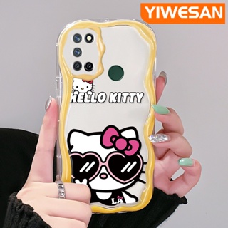 เคสโทรศัพท์มือถือแบบนิ่ม ใส กันกระแทก ลายการ์ตูนเฮลโลคิตตี้ สําหรับ Realme 7 Pro 7i C17 Narzo 20 Pro