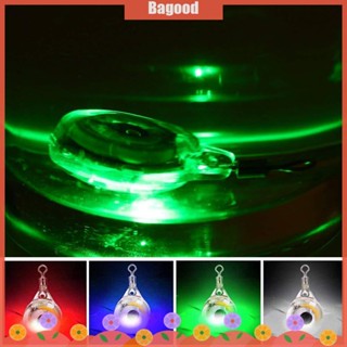 ♪Bagood♪มีสินค้า เหยื่อตกปลาหมึก เรืองแสง LED ขนาดเล็ก 1-8 ชิ้น สําหรับดึงดูดปลา