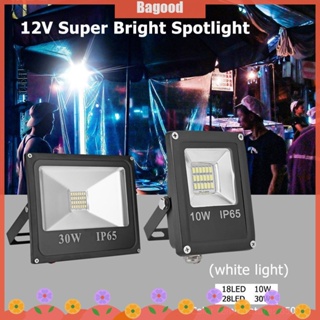 ♪Bagood♪พร้อมส่ง ใหม่ โคมไฟโปรเจคเตอร์ LED IP65 12V 10W 30W 6500K กันน้ํา สําหรับติดตกแต่งผนังบ้าน กลางแจ้ง