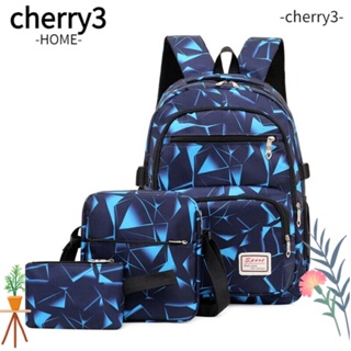 Cherry3 กระเป๋าเป้สะพายหลัง ผ้าไนล่อน ความจุขนาดใหญ่ สไตล์คลาสสิก คุณภาพสูง สําหรับผู้หญิง