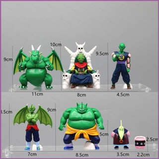 Sq2 โมเดลฟิกเกอร์ Dragon Ball Piccolo Family Action Figure Tambourine Cymbal Drum Cookers ของเล่นสําหรับเด็ก 7 ชิ้น