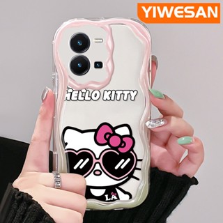 เคสโทรศัพท์มือถือแบบนิ่ม ใส กันกระแทก ลายการ์ตูนเฮลโลคิตตี้ สําหรับ vivo Y35 5G Y36 5G Y35